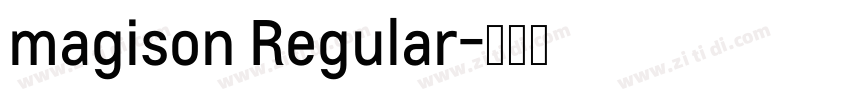 magison Regular字体转换